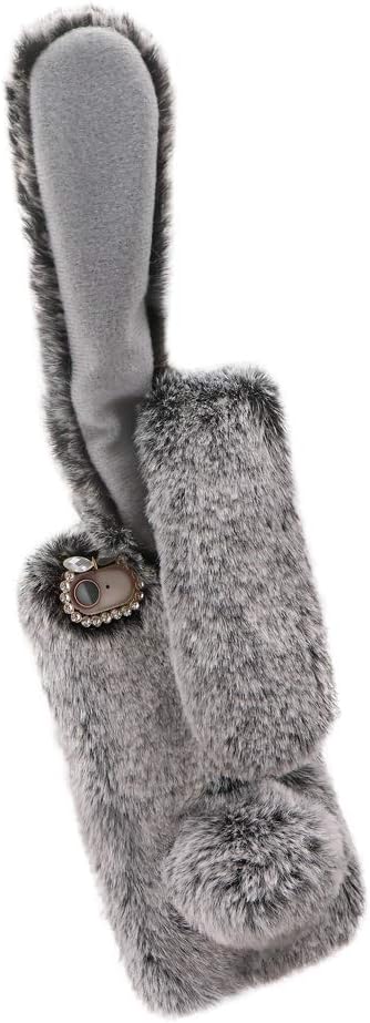 Amazon ルプラス Iphone 8 7 6s Usapyon うさぴょん Case チャコールグレー 耳が動く 超絶かわいい ウサギケース 目立ちたい 耳が動くケース 手触りがいい モコモコ 耳で返事できる 写真撮影で耳ぴょんぴょん みんな笑顔 プレゼント 友達との会話のネタ Snsネタ ファー