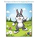 Colonel Pickles Novelties Easter Stickers - Make A Bunny Set of 12 Easter Crafts for Kids Basket Stuffers