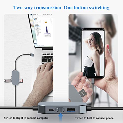 The perseids USB Type-C OTG Hub Docking Station Compatible with MacBook PC Windows Android Phone Tablet