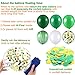 60 Pieces 12 Inch Green and White Balloons Green Marble Confetti Agate Balloons for Summer Hawaiian Jungle Animal Baby Shower Wedding Office Birthday Party Decoration Supplies