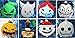 Pumpkin King Jack Skellington Nightmare Before Christmas Holiday Ornament Set Featuring Jack and Friends - Unique Shatterproof Plastic Design