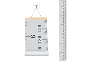 FOCCTS Baby Growth Chart, Height Chart Hanging Ruler Wall Decor for Kids, Toddler Growth Chart for Wall, Wall Hanging Growth Chart Baby Height Measurement- 79" x 7.9"