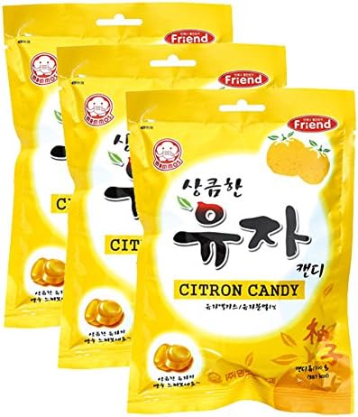 [ 3 Packs ] Citron Candy Filled Hard Candy, 300g