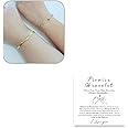 ANGLEQUEEN 2 Pcs Matching Couple Bracelets for Men Women Permanent Bracelet Touch Bracelets for Couples Pinky Promise Friendship Bracelets Matching Bracelets for Couples Valentine's Day Gifts