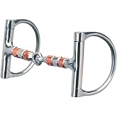 Weaver Equine Copper Roller Dee Ring Snaffle Bit, 5"