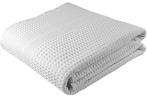 GILDEN TREE Waffle Bath Sheet Large Bath Towels Quick Dry Thin Body Towels, 40x80 Oversized Bath Towels for Adults, Classic Style (White)