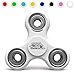 Premium White Feel Thrill Stress Relieve Fidget Spinner Toy - Made Of Plastic - Perfect For Kids & Adults - Ideal For People With OCD, ADHD & Autism