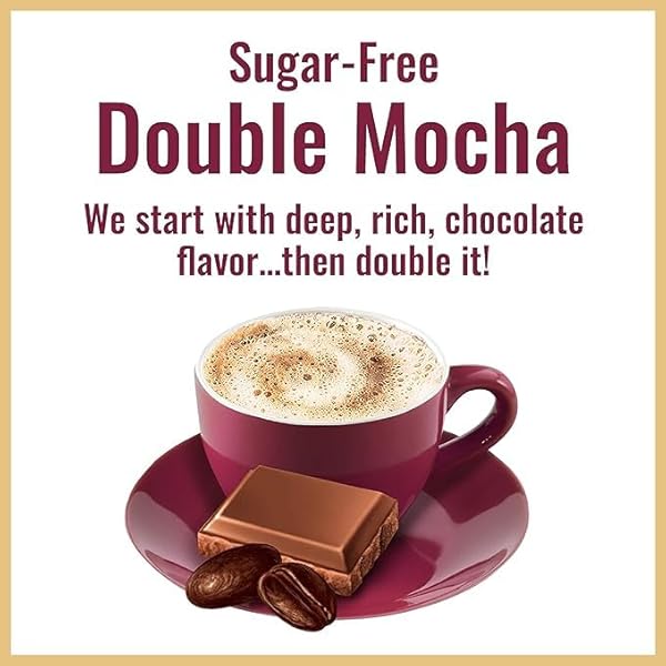 HILLS BROS. INSTANT CAPPUCCINO MIX, SUGAR FREE DOUBLE MOCHA (12 OZ, PACK OF 1) – CONVENIENT AND VERSATILE, INSTANT HOT OR ICED COFFEE, FROTHY & RICH CHOCOLATE FLAVOR – JUST ADD WATER