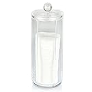 Acrylic Cotton Round Dispenser / Facial Beauty Pad Container Holder / Cosmetic Organizer