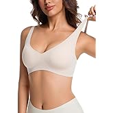 Soft Intention Jelly Wireless Bra, Minimizer Bras for Women Deep V Bra, No Underwire Seamless Full Coverage