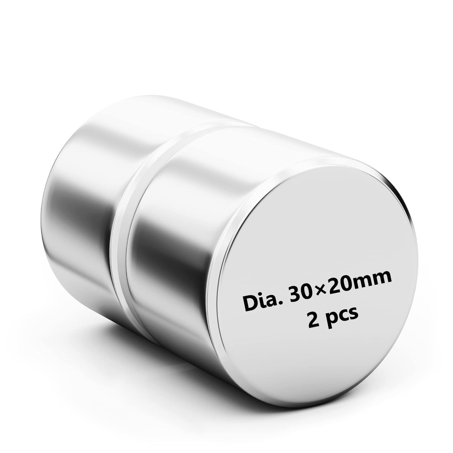 Realth Magnets Disc Neodymium Permanent Magnetic 30mm*20mm for Fridge Office Science Project and Craft 2 Pack(MC302)