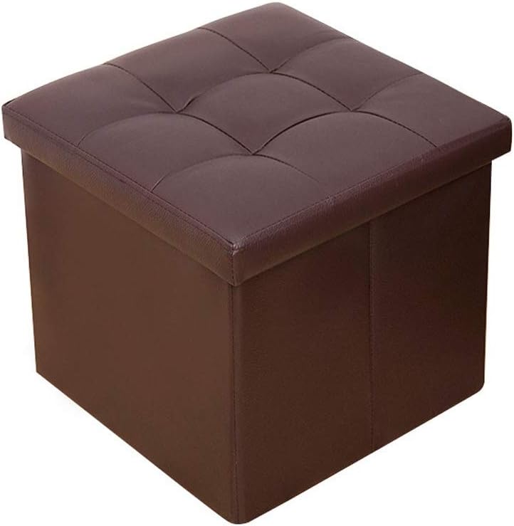 Chuanmao Otomana de Almacenamiento con Cofre de Almacenamiento PU Cuero
