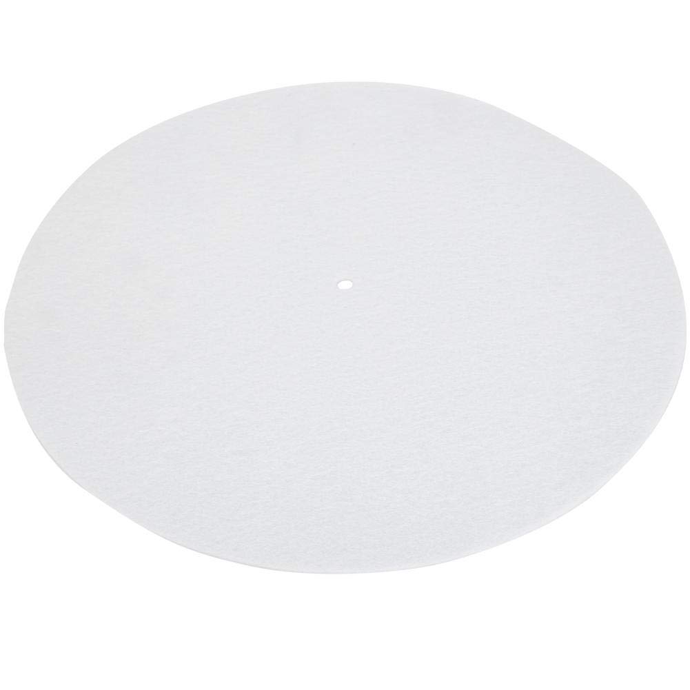 Drfeify Turntable Platter Mat Slip Mat Anti-Vibration Record Pad Improves Sound & Performance for Vinyl Record Players(White)