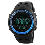 SKMEI Digital Watches for Men Japanese Quartz Movement Backlight 50M Waterproof Rubber Strap Dress Watch Sport Wrist Watches