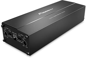 Pioneer GM-DX104 4-Channel Car Amplifier – 400W Max, Efficient Class D, Bridgeable Design, Hi-Res Certified, Gold terminals, 