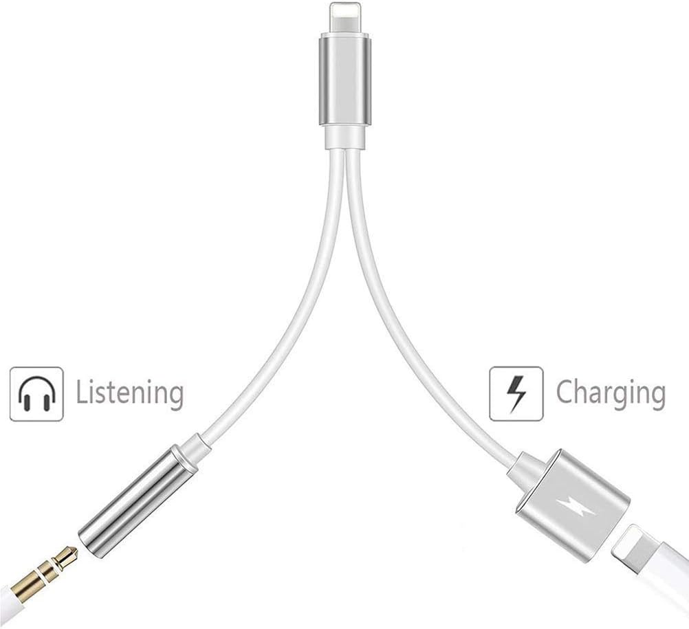Top Aux VDF Adapter for Earpuds Copy Wireless Function Jack 3.5MM Music&Radio Dual Lightweight Portable