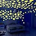 Hot Sale!DEESEE(TM)100PC Kids Bedroom Fluorescent Glow In The Dark Stars Wall Stickers