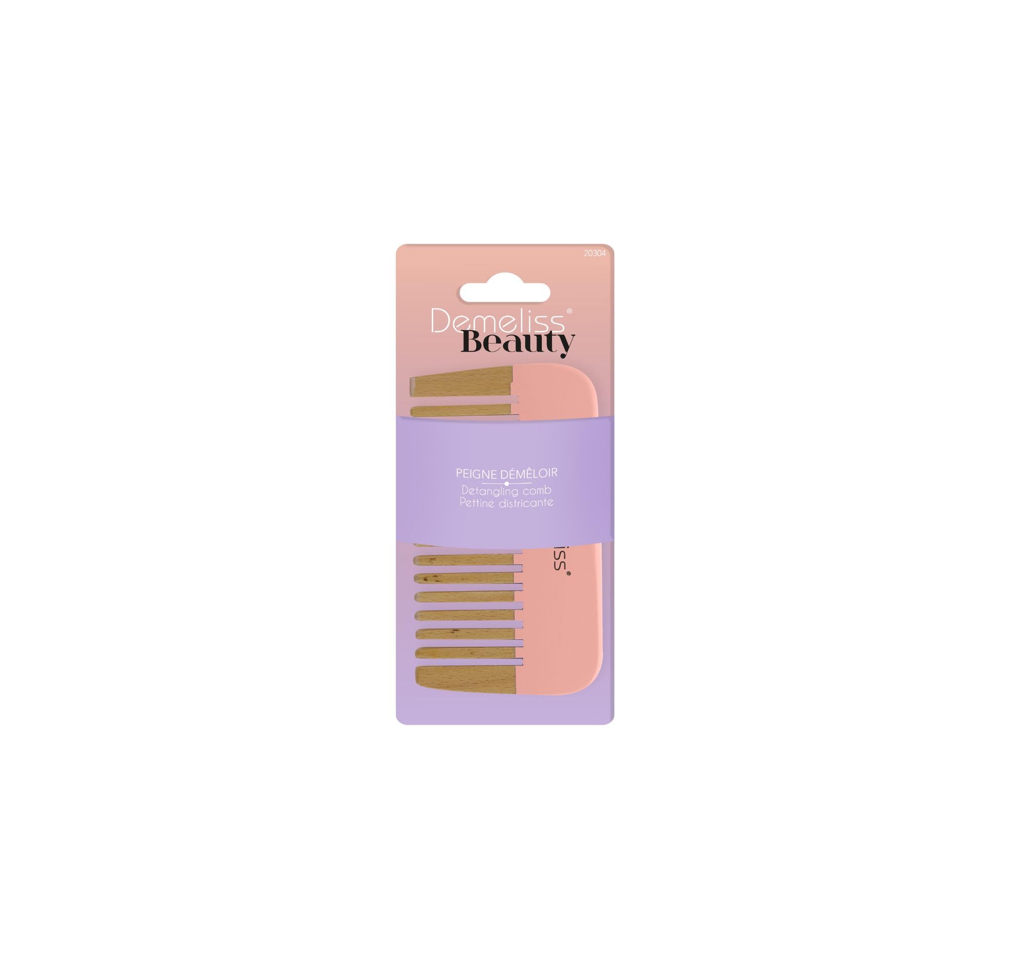Demeliss Beauty Wooden Detangling Comb
