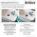 Kraus KSV-3MW Natura Bathroom Sink, Rectangular 19.5 x 15.7 Inch