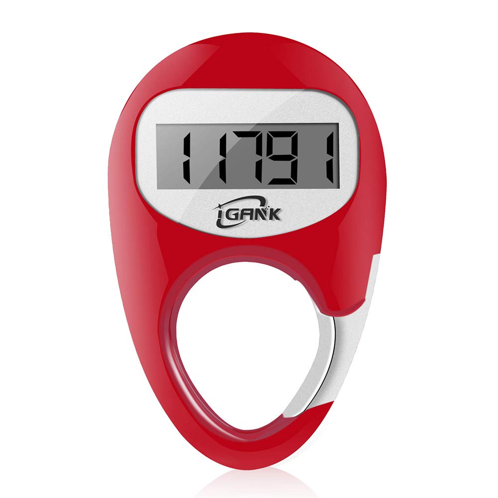 iGANK Simple Walking Pedometer 3D Step Counter for Men Women Kids