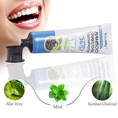 Activated Charcoal Teeth Whitening Toothpaste Coconut Flavor Fluoride Free Toothpastes
