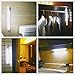 iTimo Motion Sensor Closet Light Battery Powered Led Rotatable Cabinet Lights Wireless Night Light Bar with Magnetic Strip DIY stick on anywhere indoors