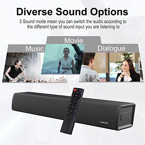 TV Speakers Sound Bar with Bluetooth, Home Audio 3D Surround Sound Bars