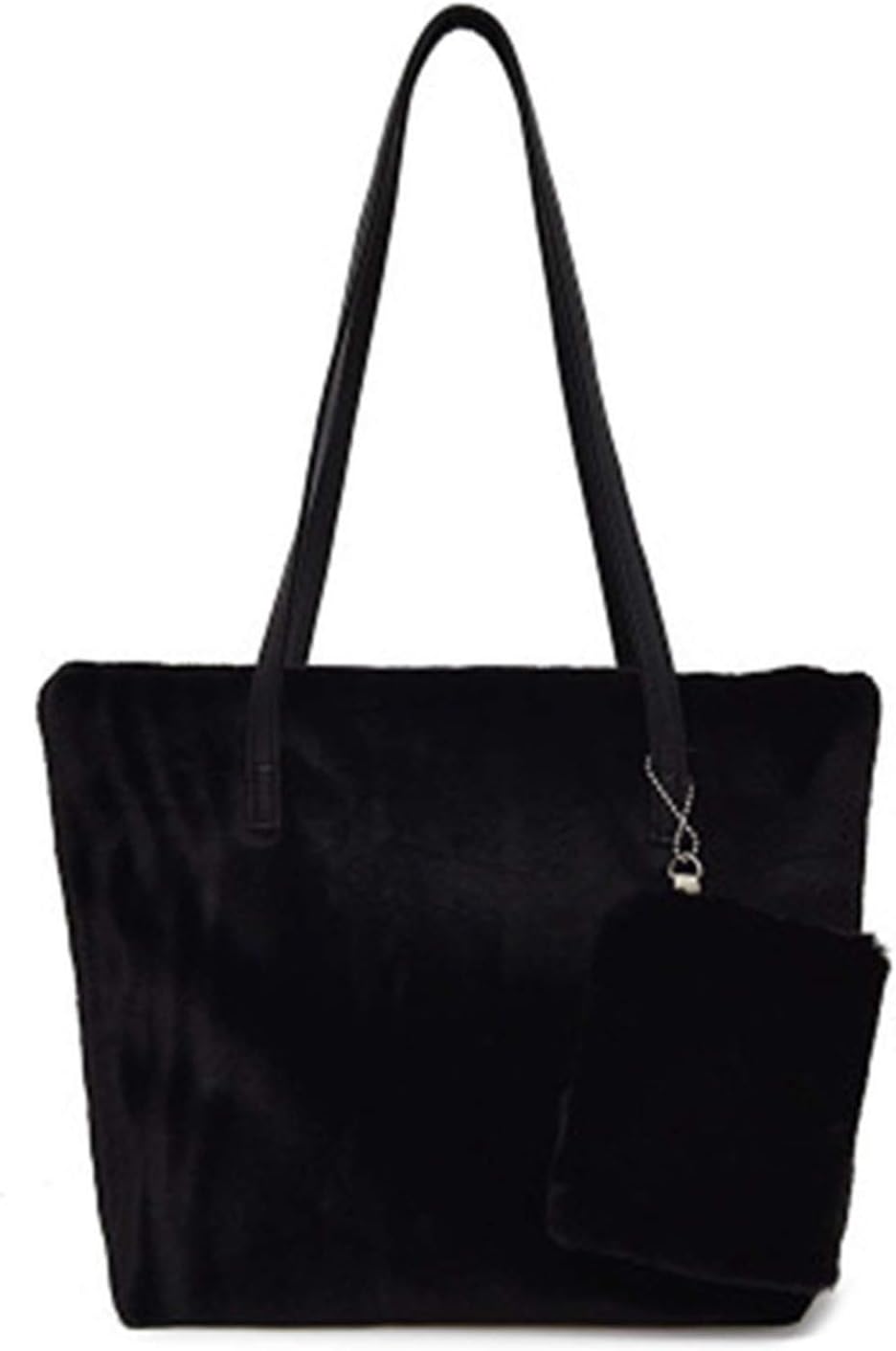 Faux Rabbit Fur Women O Bag Women Messenger tassel Bags Soft Hand Bag