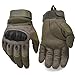 Military Hard Knuckle Tactical Gloves Motorcycle Gloves Motorbike ATV Riding Army Combat Full Finger Gloves for Men Airsoft Paintball Army Green Small