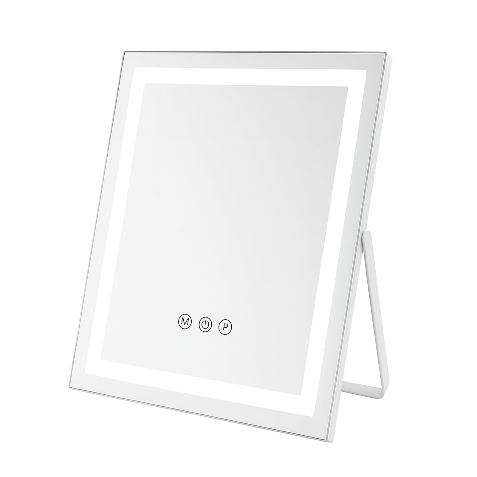 ACOLAR Vanity Mirror with Lights, 35x27cm,360° Rotation Dressing Tabletop Mirrors,Adjustable 3-Colour Temperature Makeup Mirror for Bathroom Bedroom