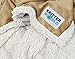 KritterWorld Pet Microplush Sherpa Snuggle Blanket, 45-Inch-by-30-Inch, Latte
