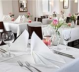 Jucoan 24 Pack White Cloth Napkins 43x43cm Washable Reusable Dinner view 5