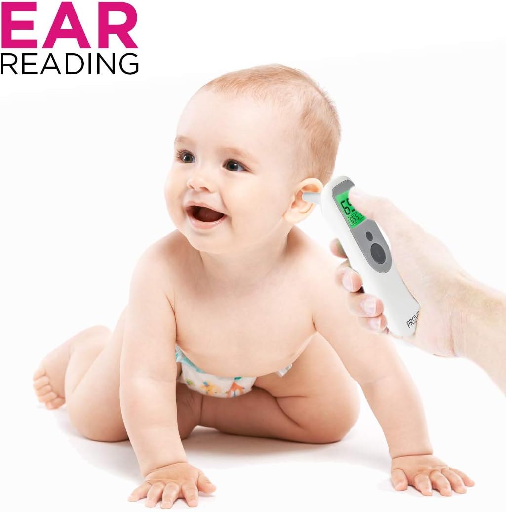 Prove Multifunction Infrared Thermometer | 4-in-1 Infrared Thermometer for Kids and Adults | Adult Forehead Mode, Child Forehead Mode, Ear Mode, and Object/Room Mode | Color Changing Fever Indicator: Health & Personal Care