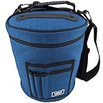 Premium Yarn Storage Tote Bag- Protect and Store Yarn & Stay Organized. Portable and Easy to Carry Knitting Crochet Yarn Holder with Pockets. Slits on Top to Protect Wool and Prevent Tangling.
