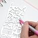 Moe Cat Templates, JoyTong Drawing Journal Bullet Planner Stencil