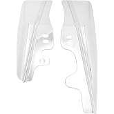 Midframe Air Deflector Heat Shield Pair for Harley Touring 2001-2008 Chrome | ABS Plastic, Chrome Finish, Left and Right Pair, Redirects Heat Away from Rider, Fits Harley Touring 2001-2008