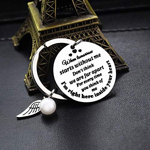 2 Memorial+Keychain+Rememberance+Tomorrow+Sympathy