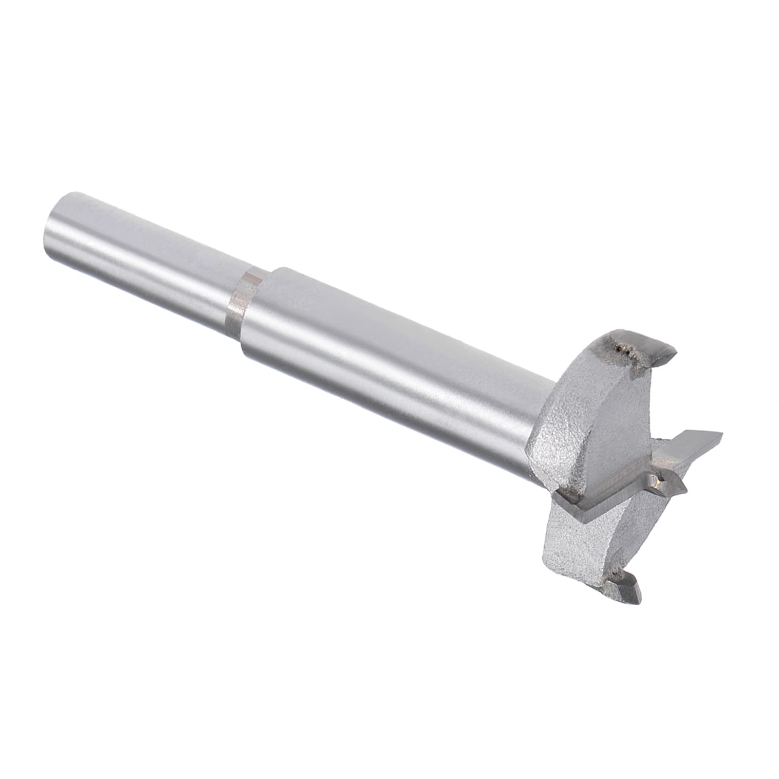 Kozelo Forstner Drill Bit - [28mm] Tungsten Carbide Auger Opener for Wood Furniture Hinge Woodworking Use, Round Shank, Gray