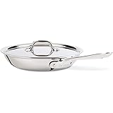All-Clad D3 Fry Lid, 10 Inch Pan, Dishwasher Safe Stainless Steel Cookware, Silver, 10-Inch