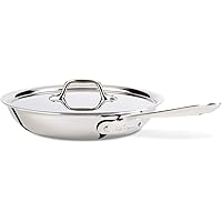 All-Clad D3 Fry Lid, 10 Inch Pan, Dishwasher Safe Stainless Steel Cookware, Silver, 10-Inch