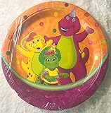 Gallmark Barney Party Plates Lunch Birthday Baby Boop Decoration 10 PC I Love You
