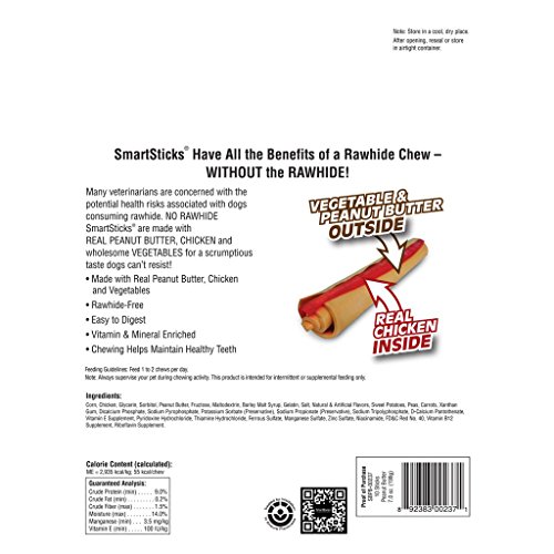 1 Smartsticks+Rawhide+Chicken+Vegetables+Peanut