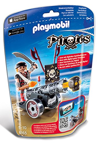 PLAYMOBIL Black Interactive Cannon with Raider