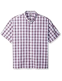 Camisa de manga corta con botones de manga corta de hombre grande y alto de Van Heusen para hombre