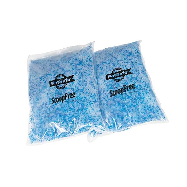 PetSafe Scoopfree Premium Blue - Lettiera per gatti con cristalli, confezione da 2