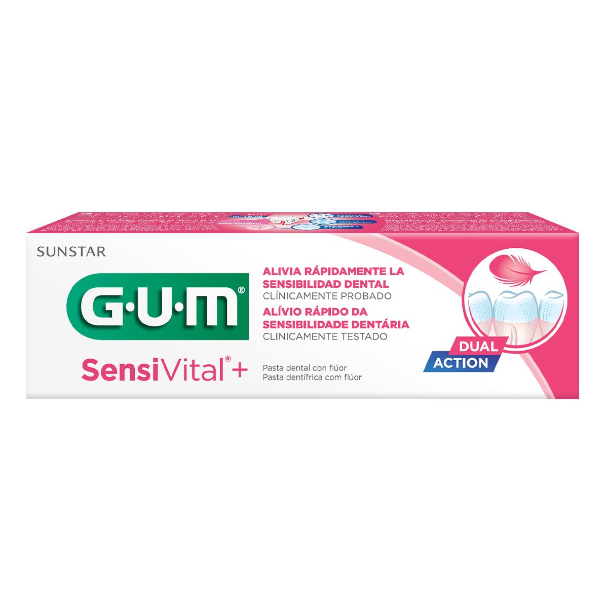 GUM Sensivital+ Fluoride Toothpaste 75ml