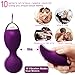 Kegel Exercise Ben Wa Balls Sets 10 Modes Massage Egg Remote Control Vibrator for Women-10M Wireless 100% Waterproof -Doctor Recommended for Bladder Control & Pelvic Floor Exercises