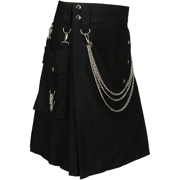 Hebillas Para Falda Escocesa – Par De Hebillas De Cuero Negro Con Ajuste