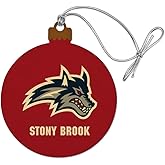 GRAPHICS & MORE Stony Brook University Seawolves Logo Wood Christmas Tree Holiday Ornament