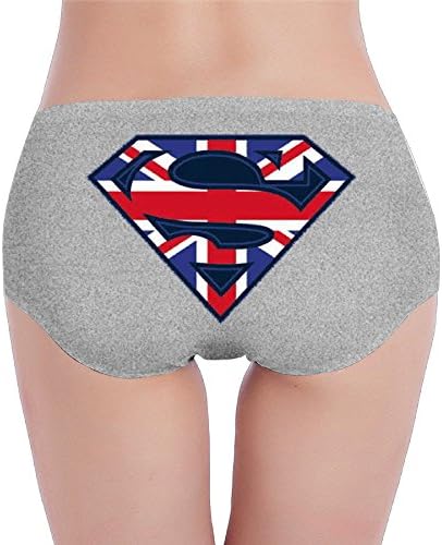Moddydou American Flag Super Man Ash Plus Size Woman Underwear
